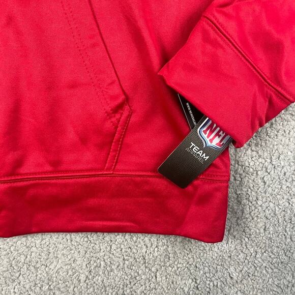 New Era NFL Men's Atlanta Falcons X-Large Red Safety Performance Fleece Hoodie - Picture 4 of 14